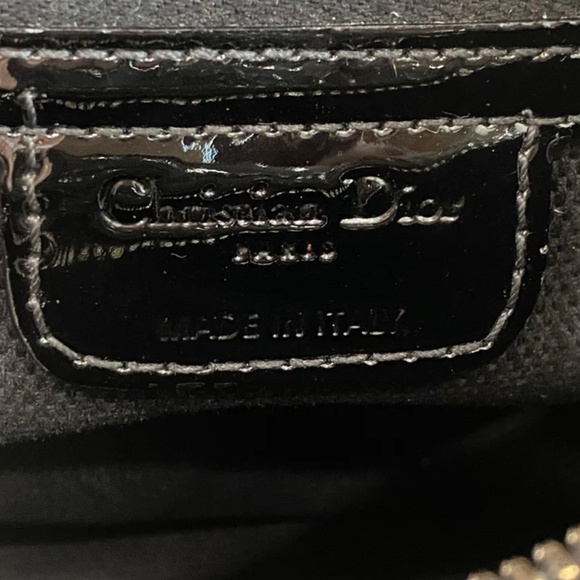 Authentic Pre-owned Dior Black Monogram Patent Leather Boston Bag - Picture 12 of 16